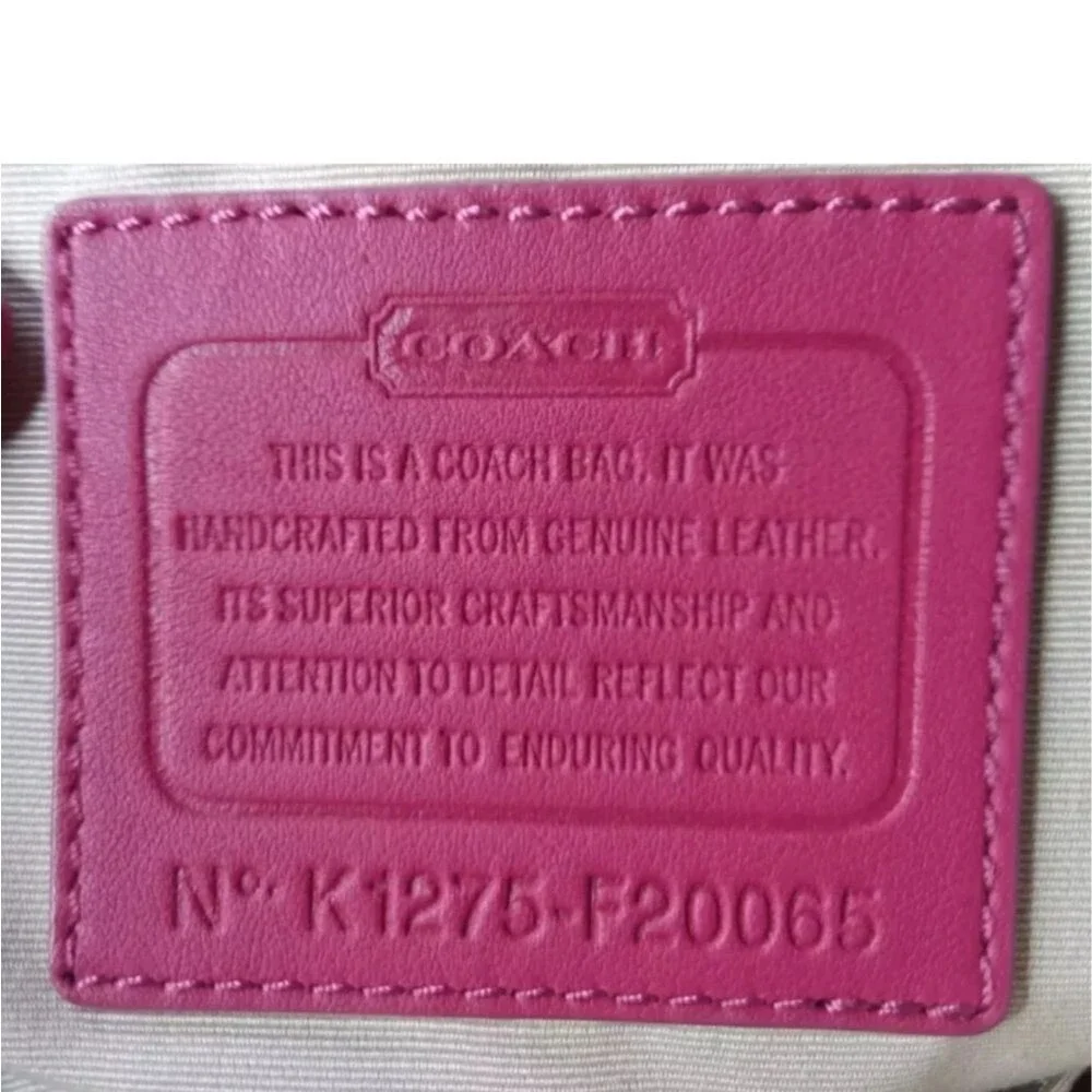 Coach Peyton Embossed Patent Leather Satchel Red Handbag F20065